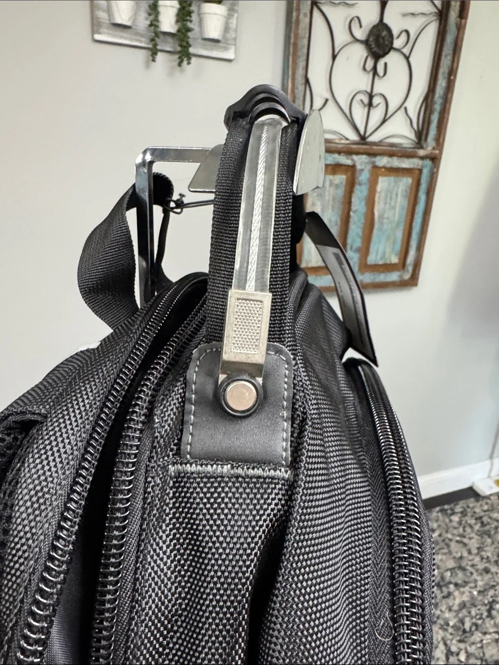 Bugatti Black Men's Backpack with Multiple Compartments Laptop backpack NWT